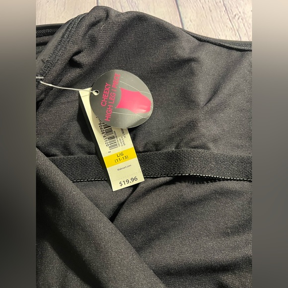 NWT. No Boundaries 1 Piece Swim Suit. Cheeky High Leg Cut. Scoop Back. - Picture 10 of 10